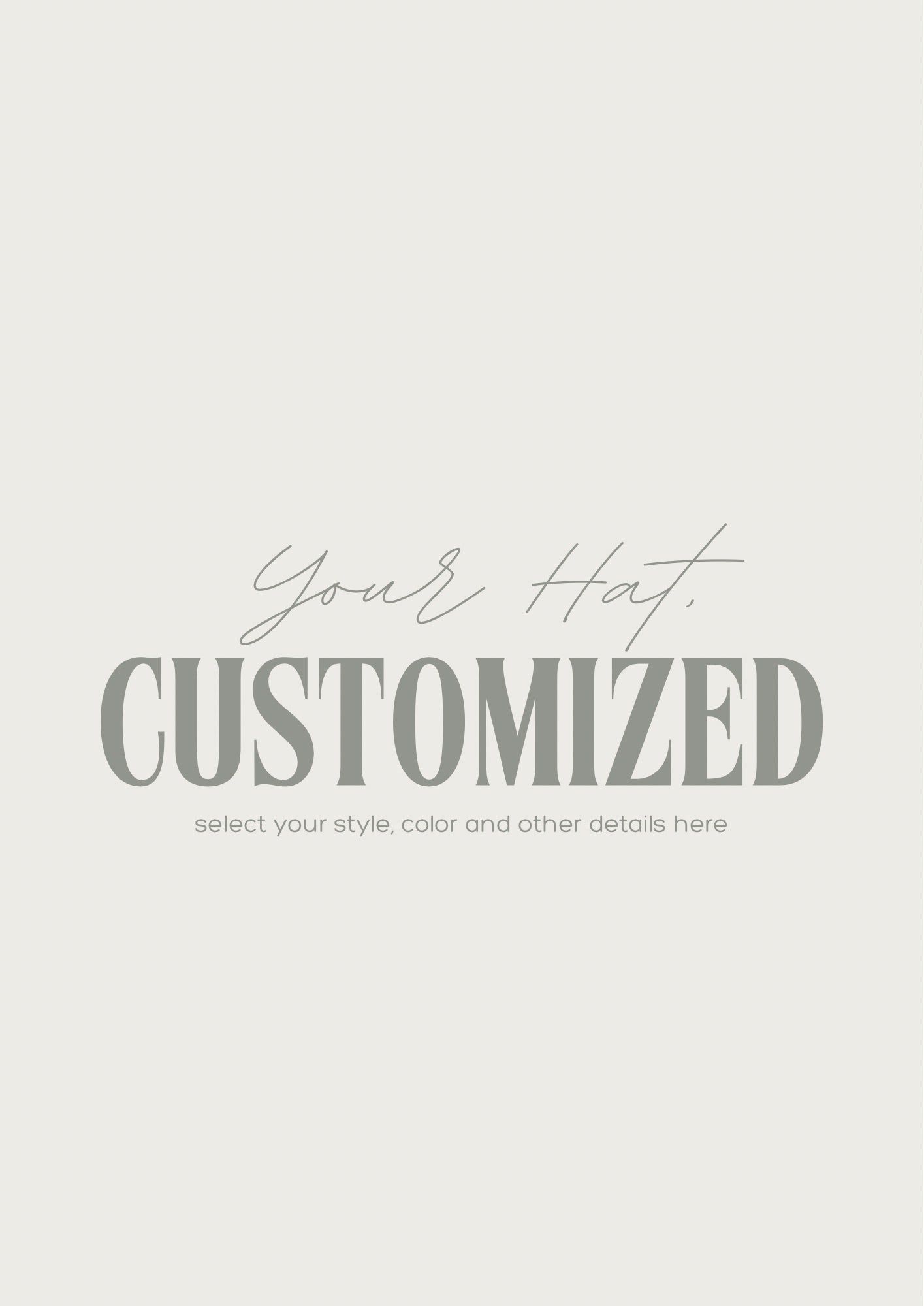 Customizations
