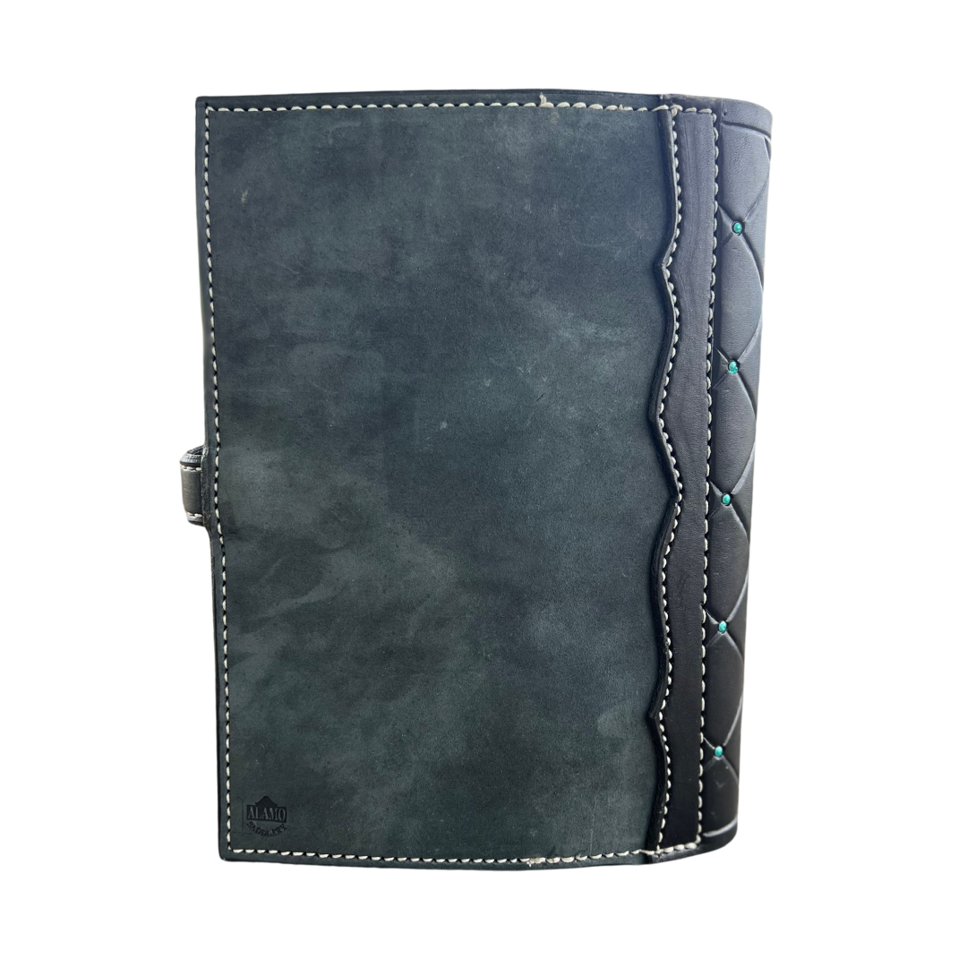#8 Bible cover Cowboy Stitch- Black