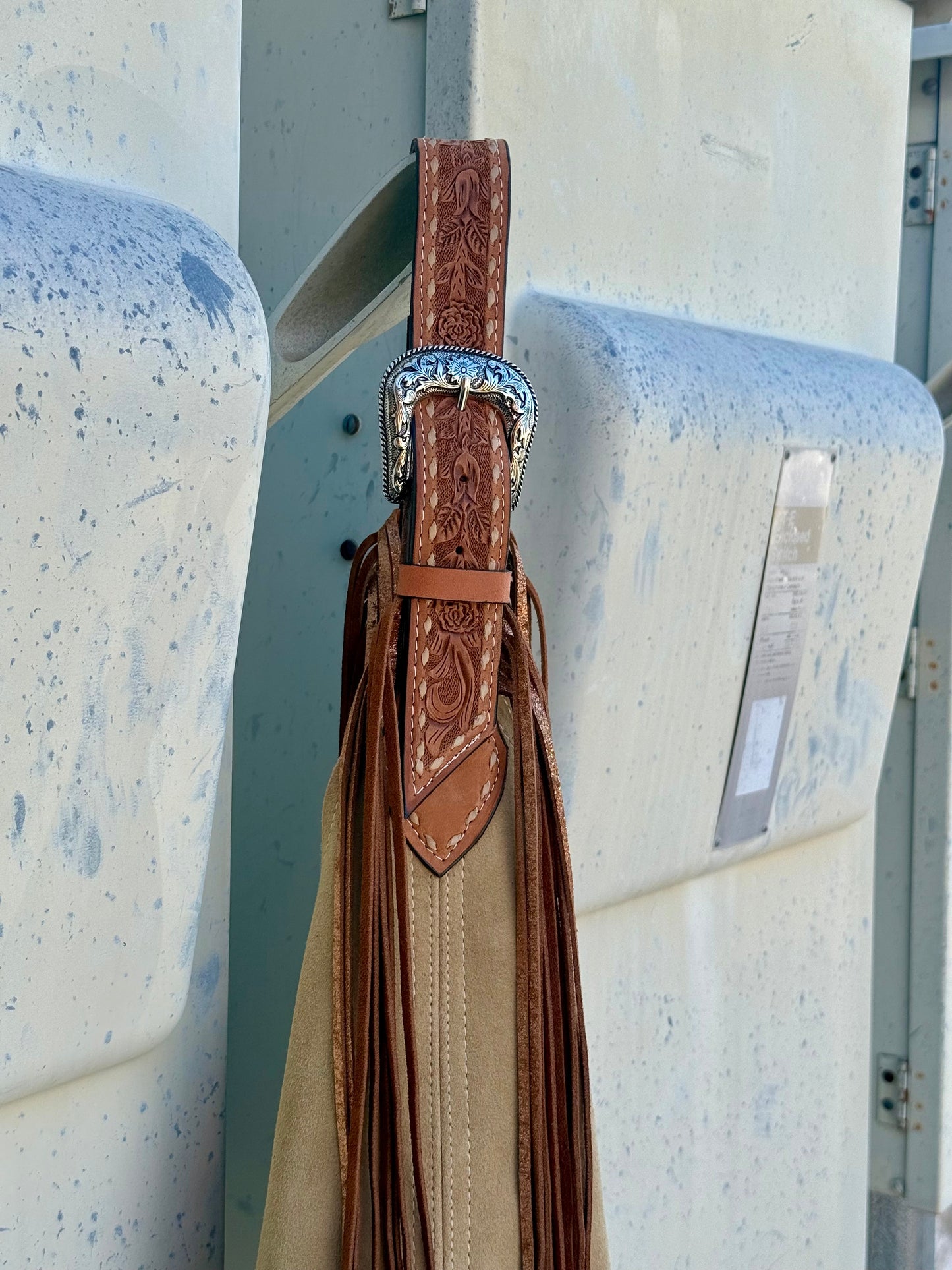 Darlin Duo- Sand With Rose Whith Fringe