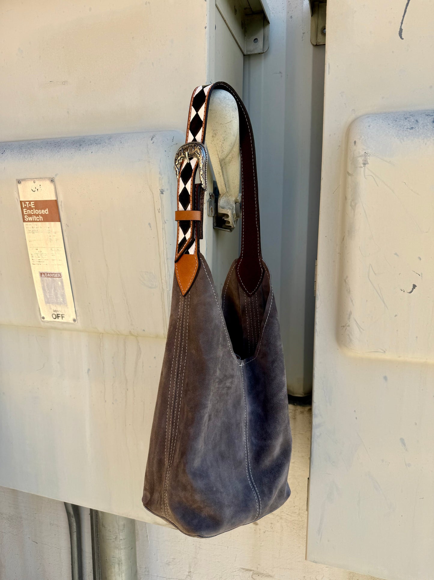 Darlin Duo- Grey With Checkered Strap