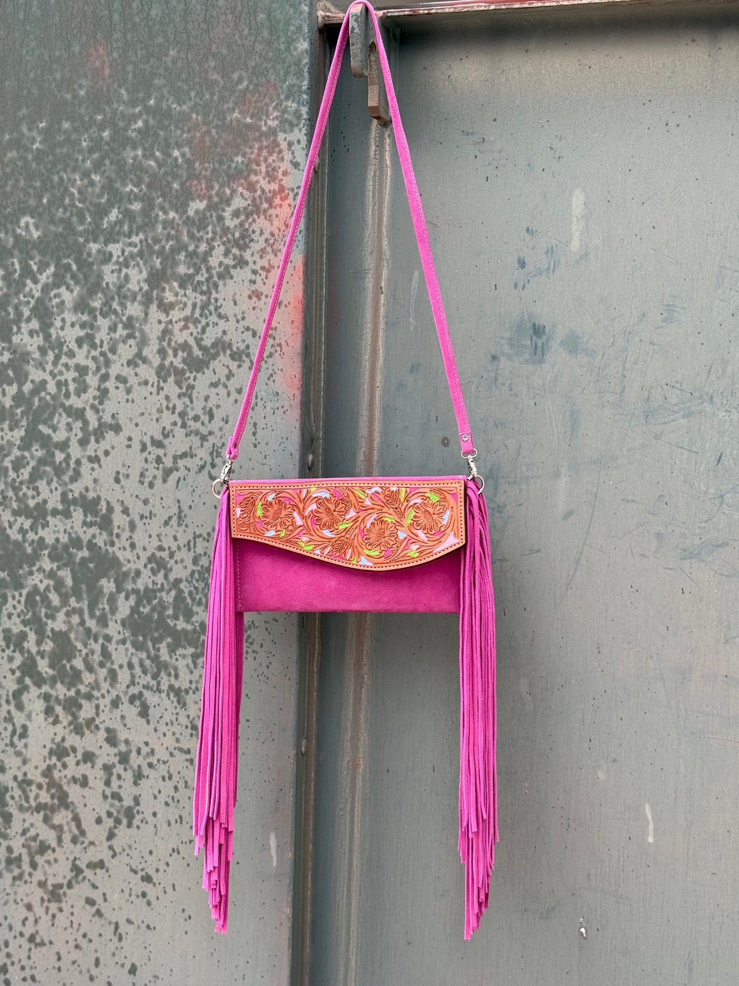 Fringe Clutch- Confetti