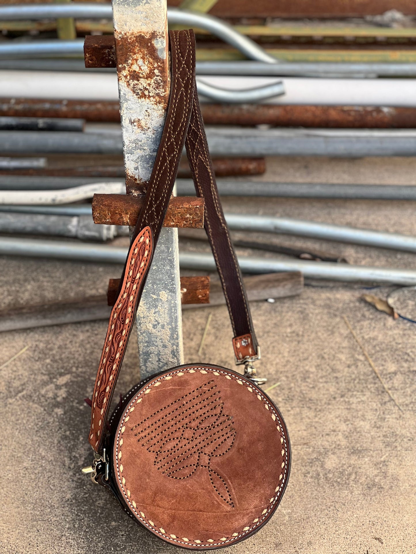 (PRE-ORDER ONLY) The Cowboy Stitch Canteen bag- Chocolate