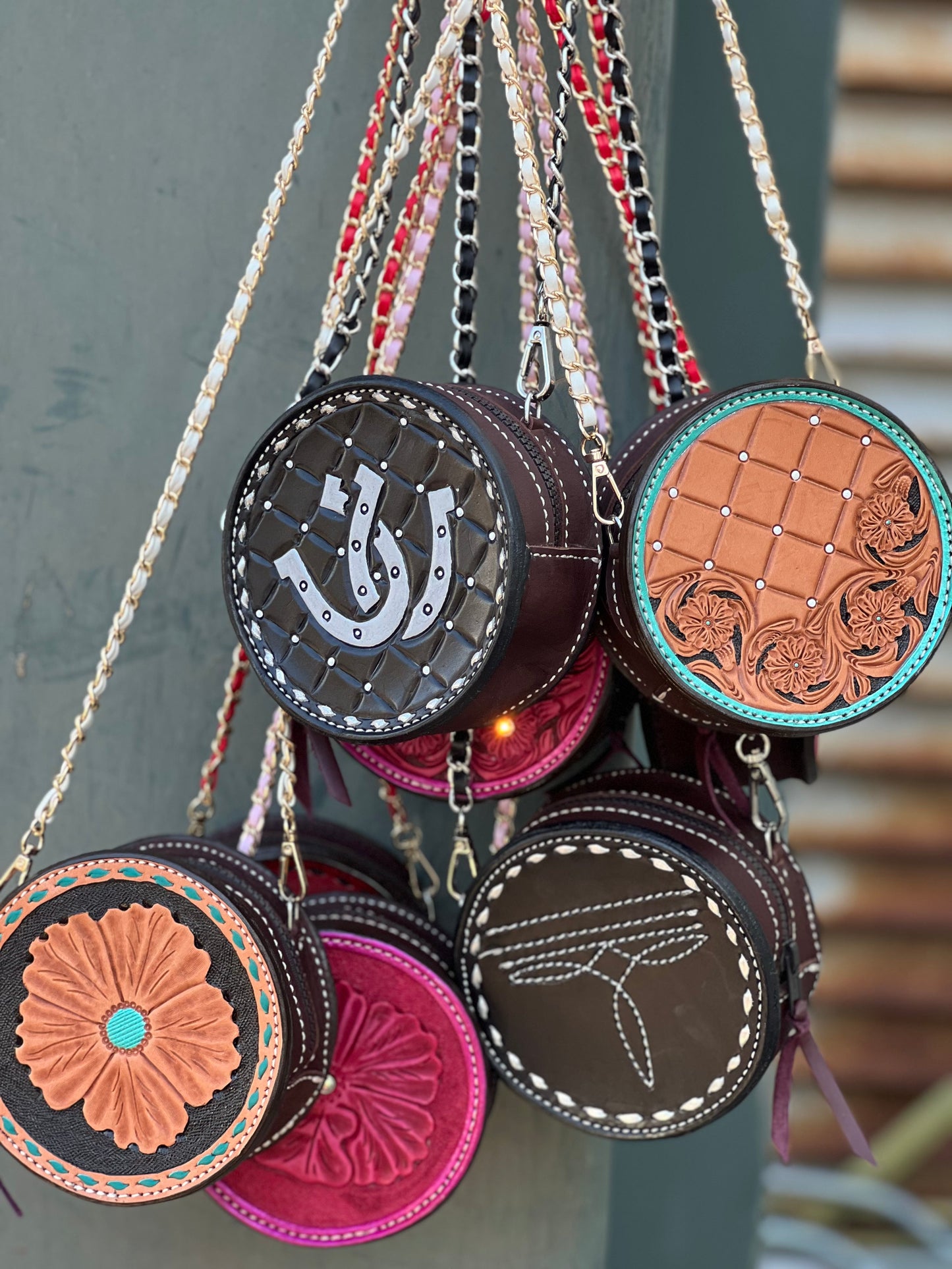 The Country Girl Coin Bag - Black Horse Shoe