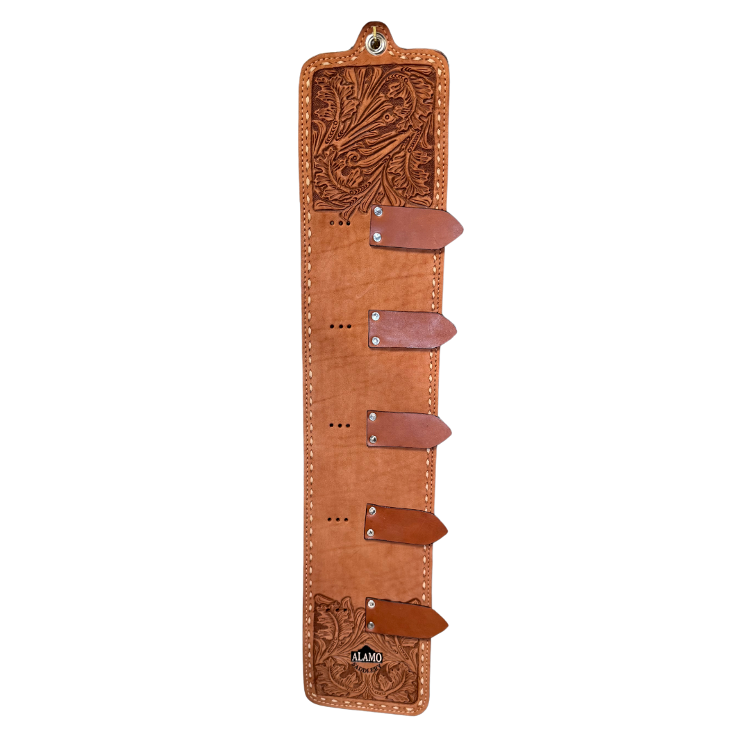 Toast Roughout Oakleaf w/ Tan Buckstitch Buckle Holder