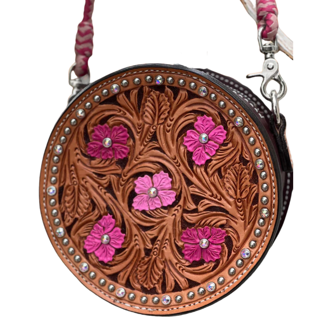 8" Rhinestone Cowgirl Canteen Handbag
